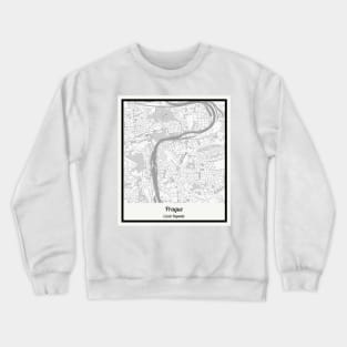 Map of Prague - Czech Republic Crewneck Sweatshirt